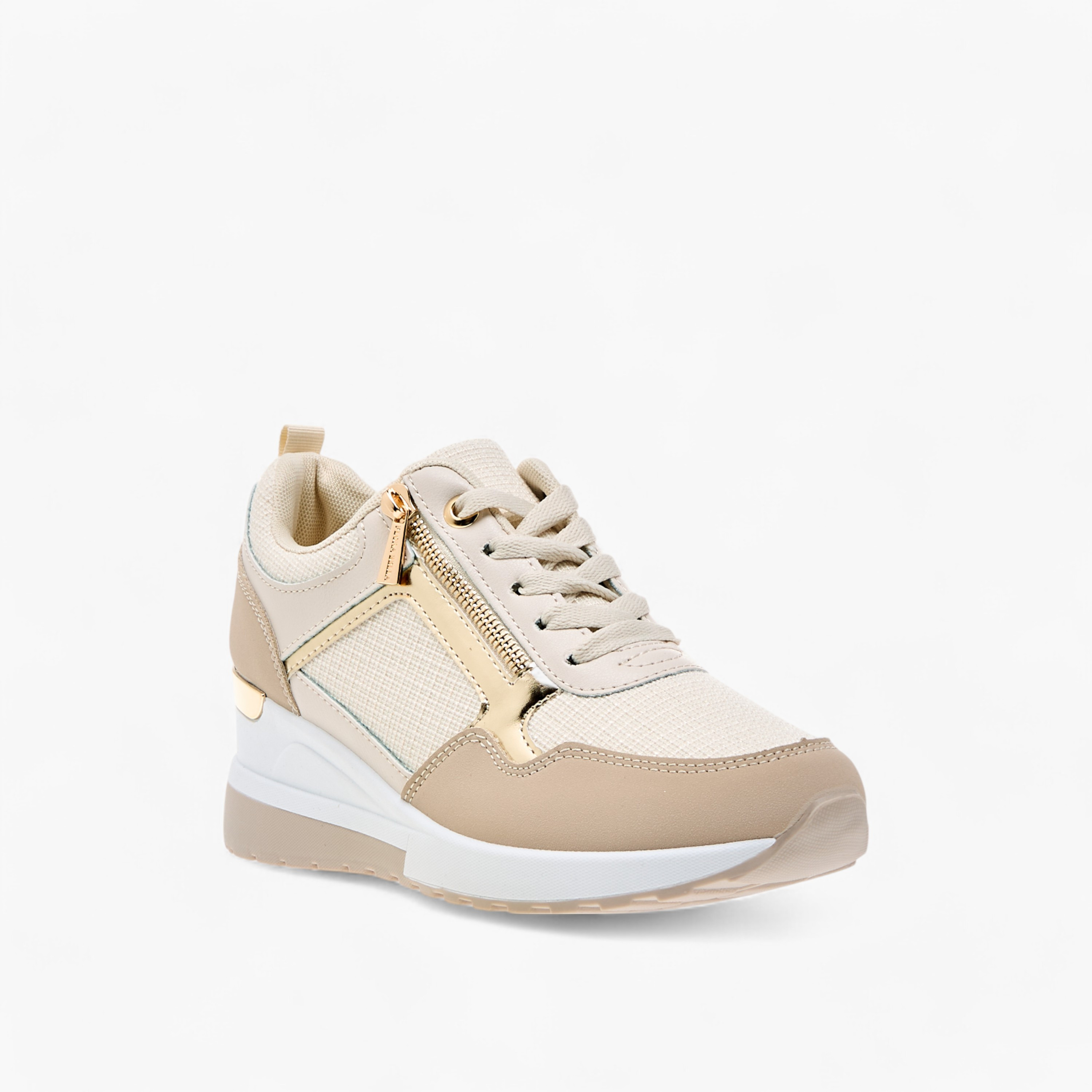 Flora Bella Panelled Sneakers with Lace-Up Closure-women-shoes-sneakers-image-2
