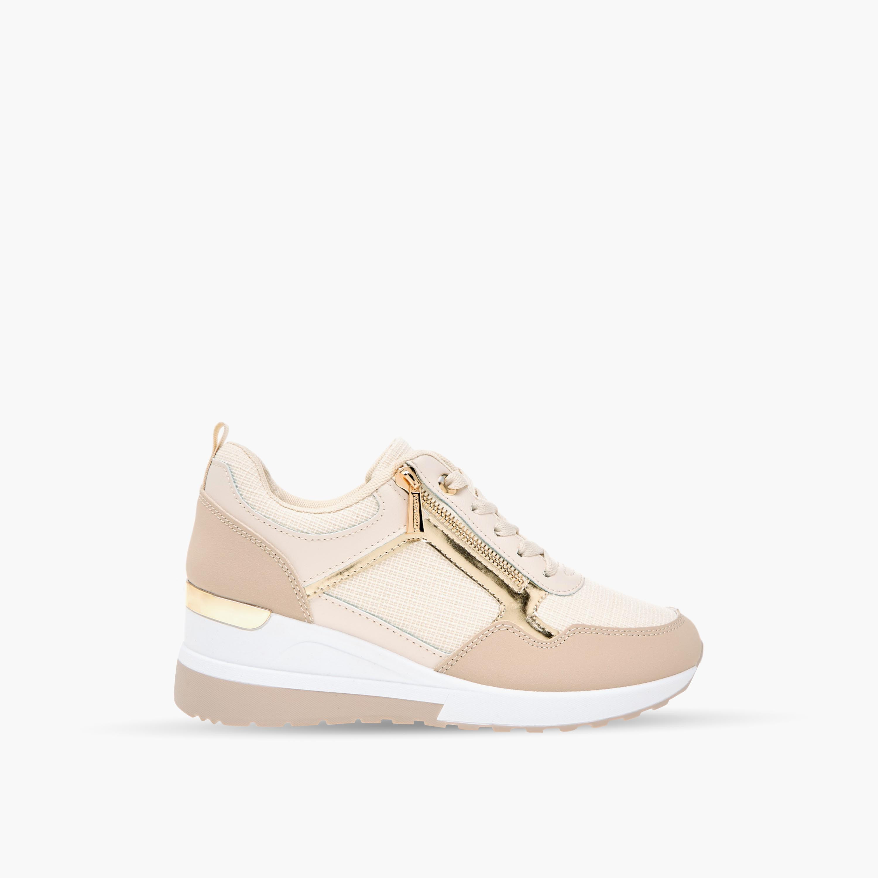 Flora Bella Panelled Sneakers with Lace-Up Closure-women-shoes-sneakers-image-3