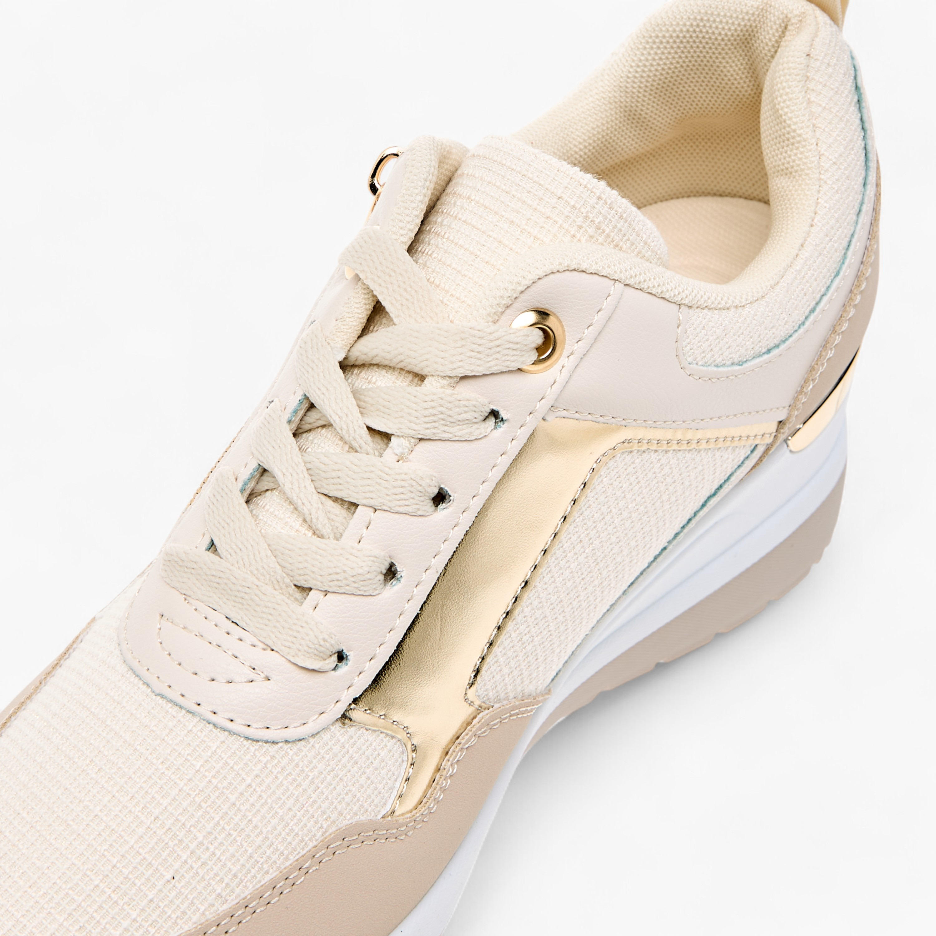 Flora Bella Panelled Sneakers with Lace-Up Closure-women-shoes-sneakers-image-4