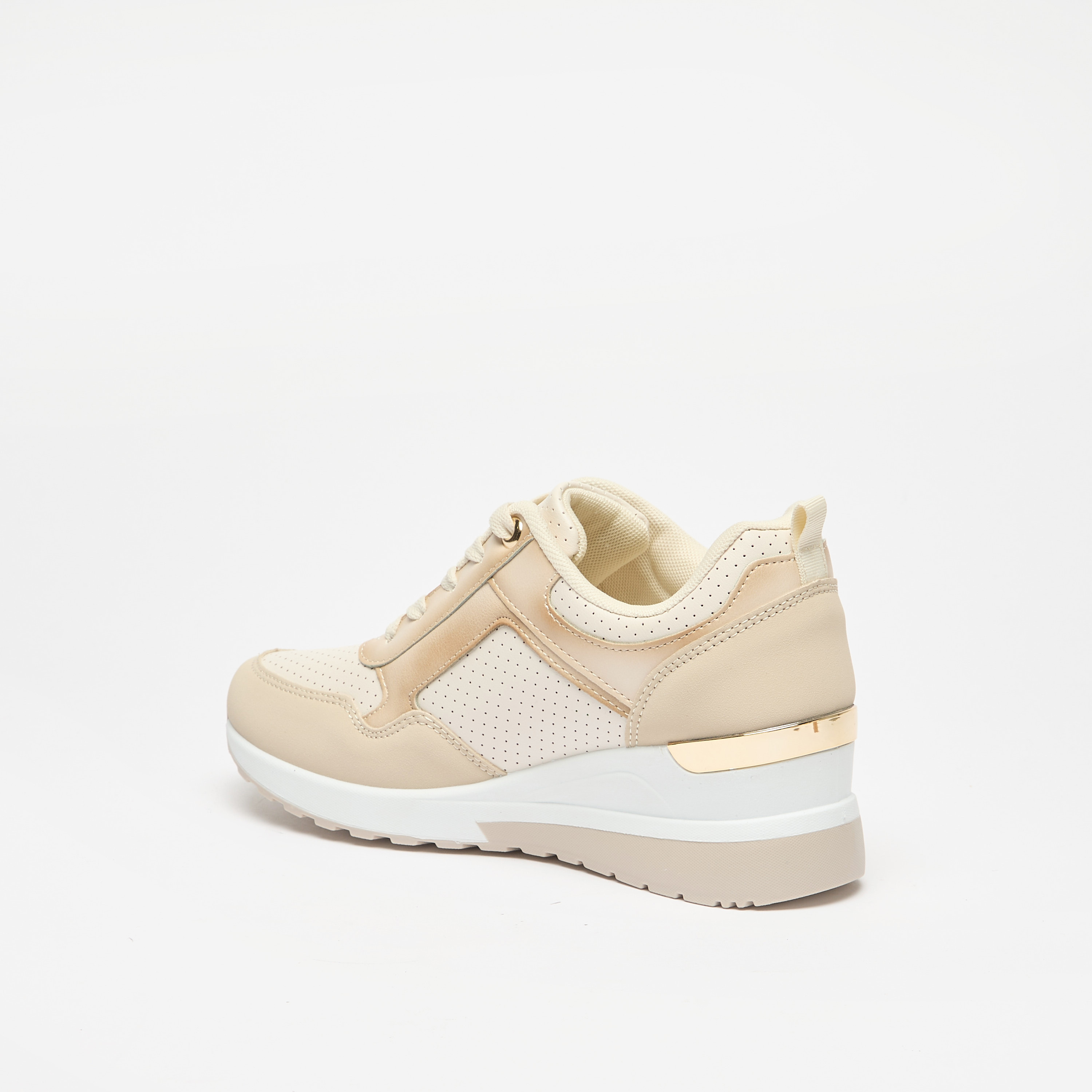Flora Bella Panelled Lace-Up Wedge Sneakers-women-shoes-sneakers-image-2