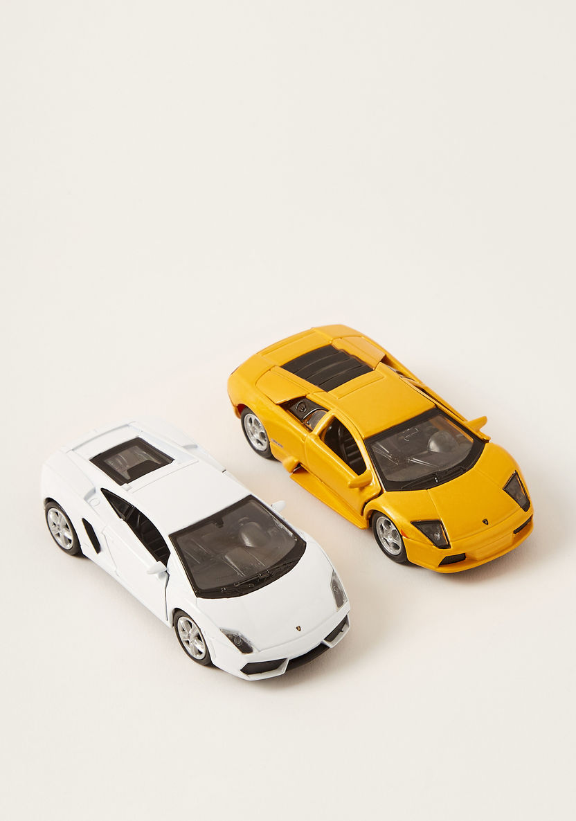 Welly Diecast Lamborghini Pull Back Twin Car Pack-Gifts-image-0