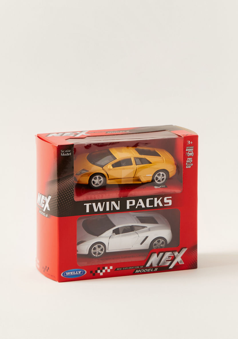Welly Diecast Lamborghini Pull Back Twin Car Pack-Gifts-image-5