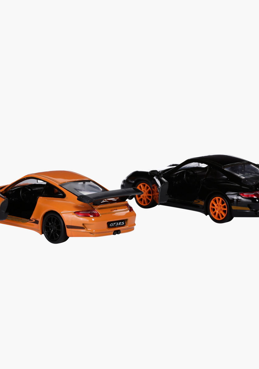 Welly 4.75 Pull Back Porsche GT3 RS Car - Set of 2-Scooters and Vehicles-image-3