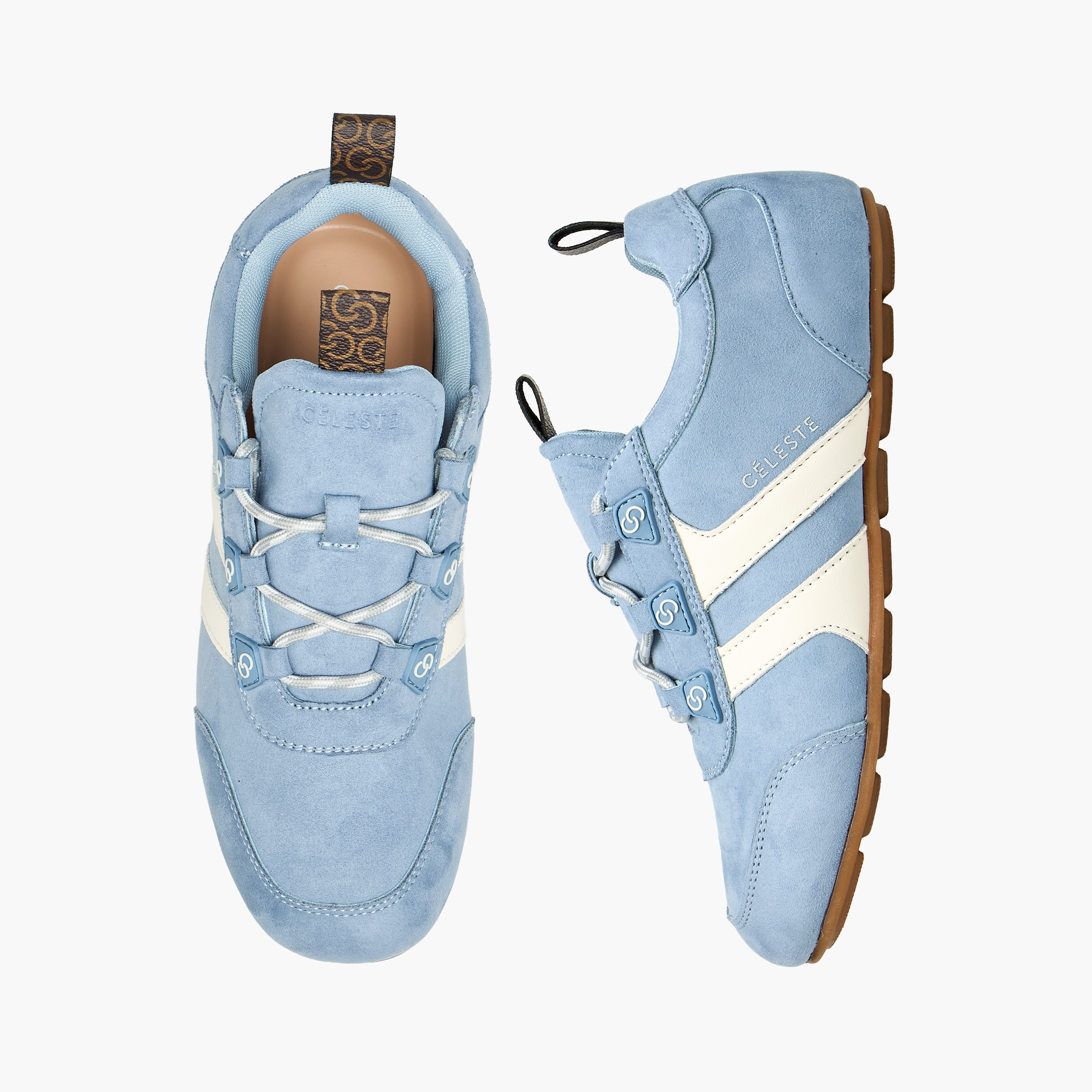 حذاء سنيكرز طول الكاحل بألواح ورباط إغلاق للنساء من سيلست-women-shoes-sneakers-image-1