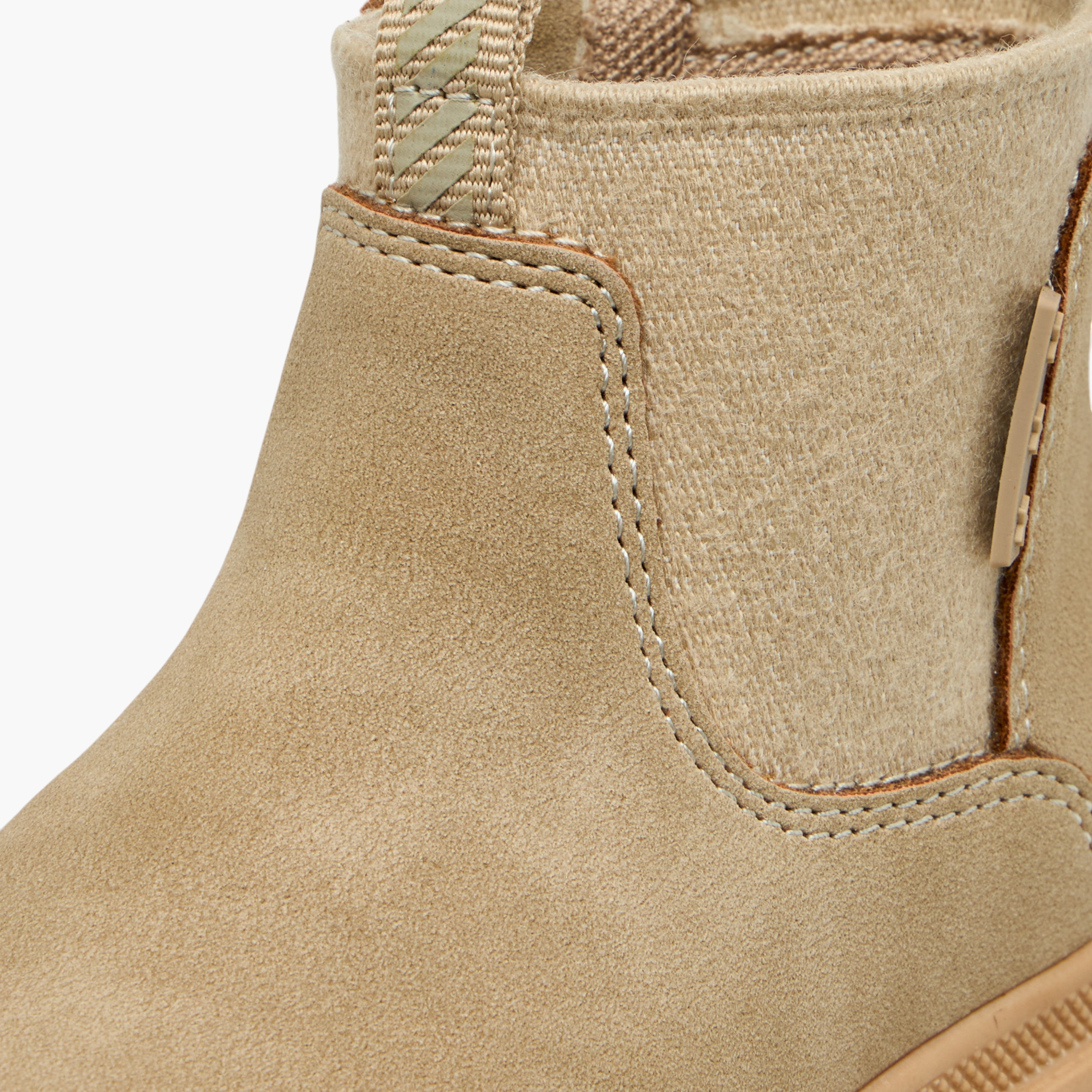 Barefeet Panelled High Top Ankle Boots with Zip Closure-boys-shoes-boots-image-4