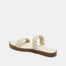 Le Confort Double Strap Slide Sandals with Weave Detail-Women%27s Flat Sandals-thumbnail-4
