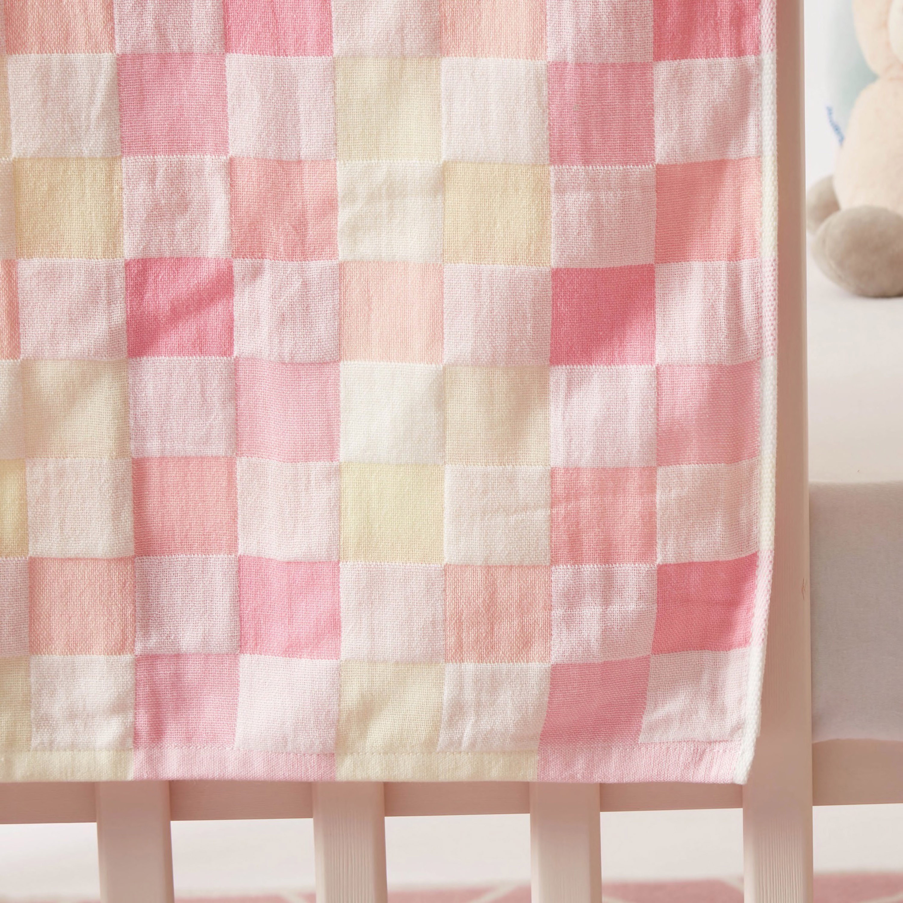 Checked Receiving Blanket-baby-nursery-blanketsandswaddles-receivingblankets-image-2