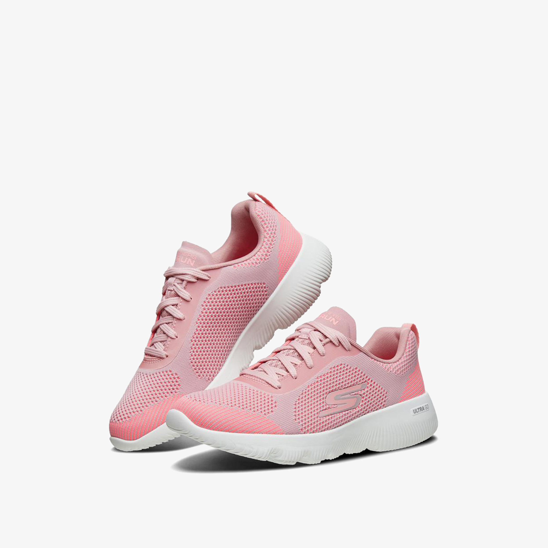 Skechers Go Run Focus Women Textured Air Cooled Goga Mat Running Shoes - 15178-BKW-sports-women-shoes-image-2