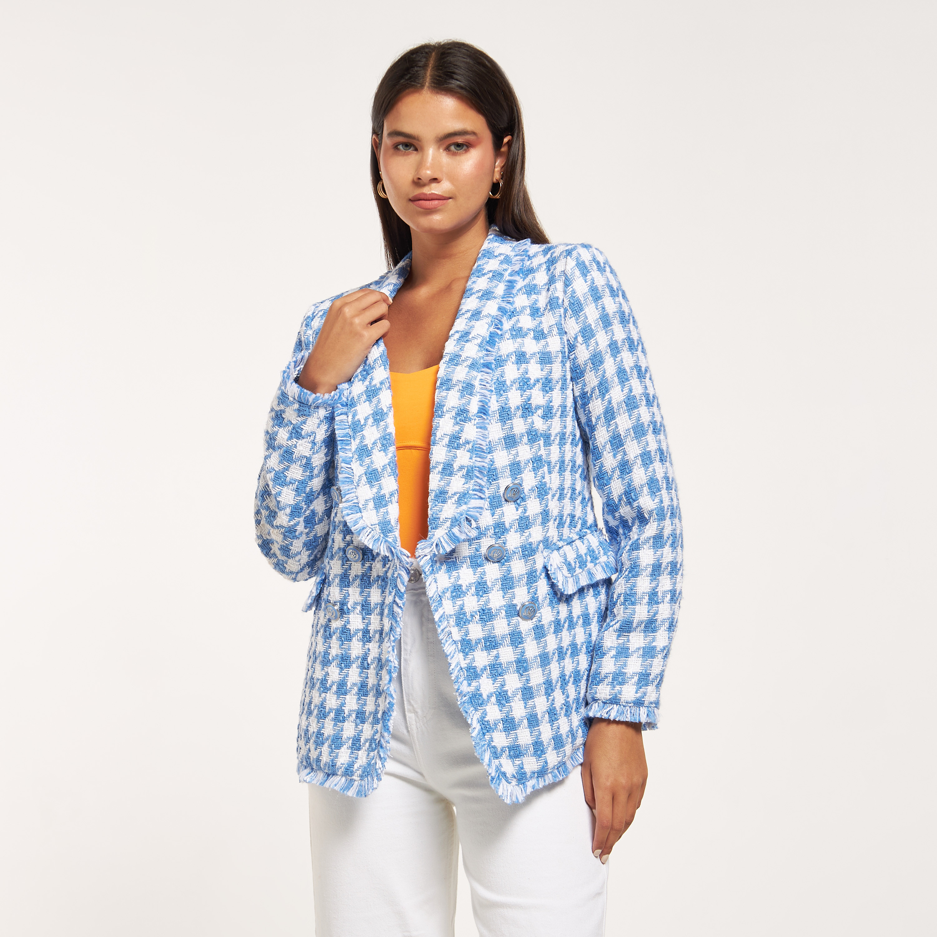 Sportsgirl best sale check blazer