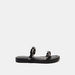 Le Confort Braided Slip-On Slide Sandals with Studded Detail-Women%27s Flat Sandals-thumbnailMobile-0