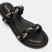 Le Confort Braided Slip-On Slide Sandals with Studded Detail-Women%27s Flat Sandals-thumbnailMobile-3