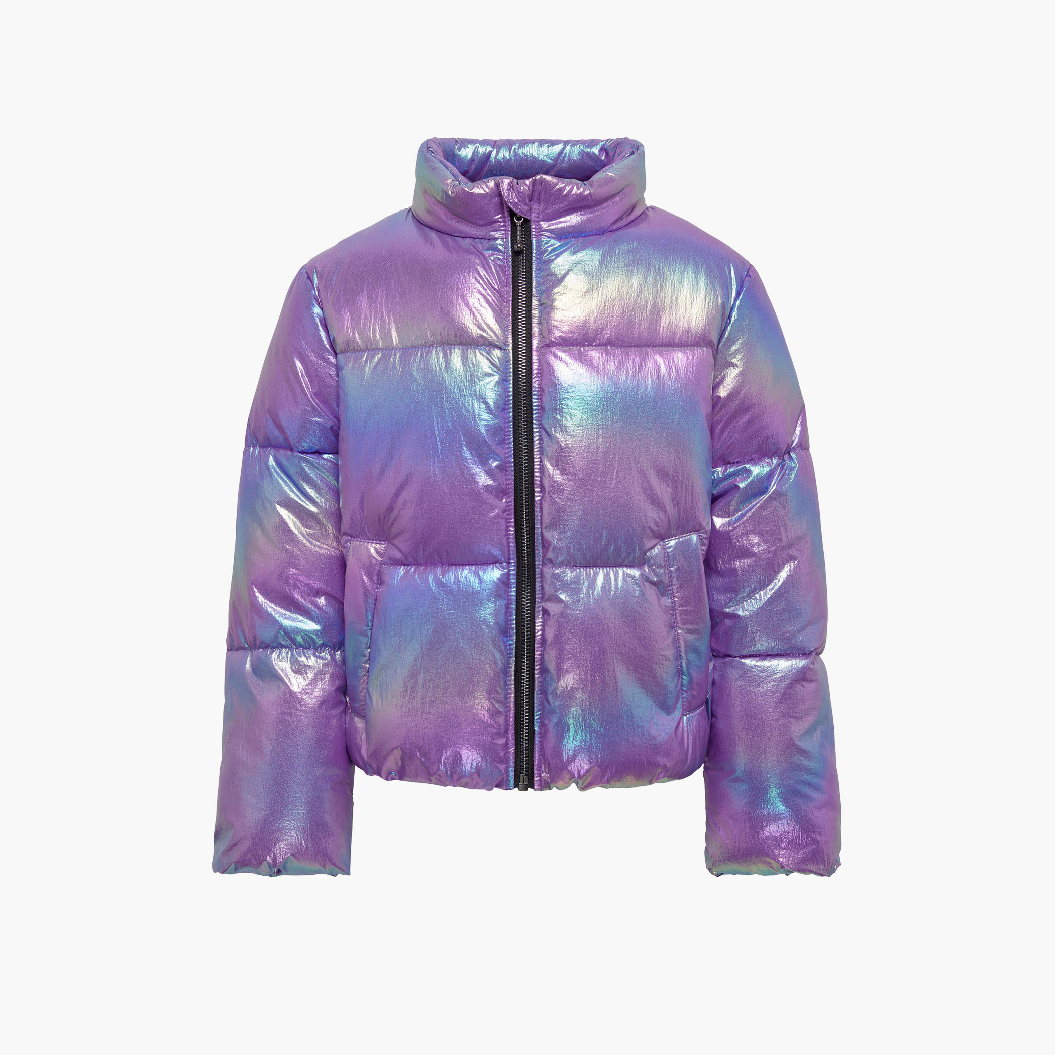 Metallic hot sale puffer jackets