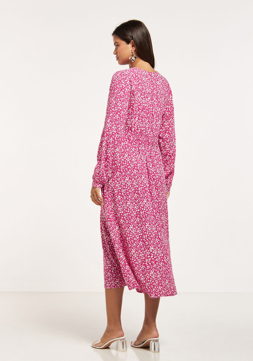 Buy Women's Only Printed V-Neck Maxi Dress Online | Centrepoint UAE
