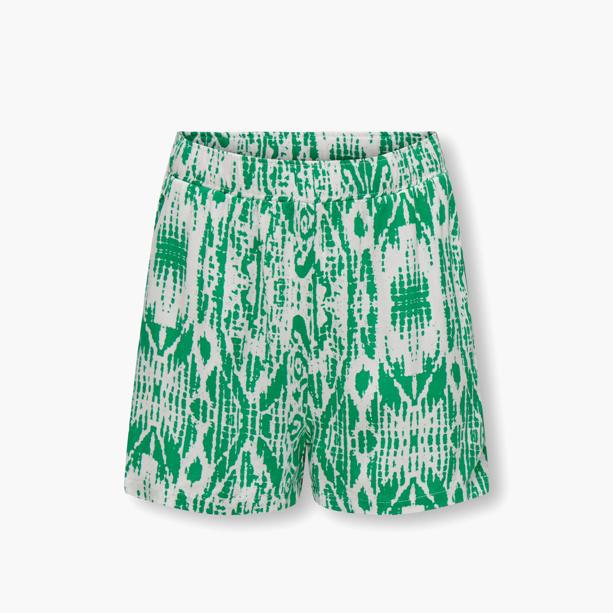 شورت بخصر مطّاطي وطبعات من كيدز أونلي-girls-clothing-bottoms-shorts-image-1