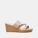 Le Confort Embellished Slip-On Sandals with Wedge Heels-Women%27s Heel Sandals-thumbnailMobile-0