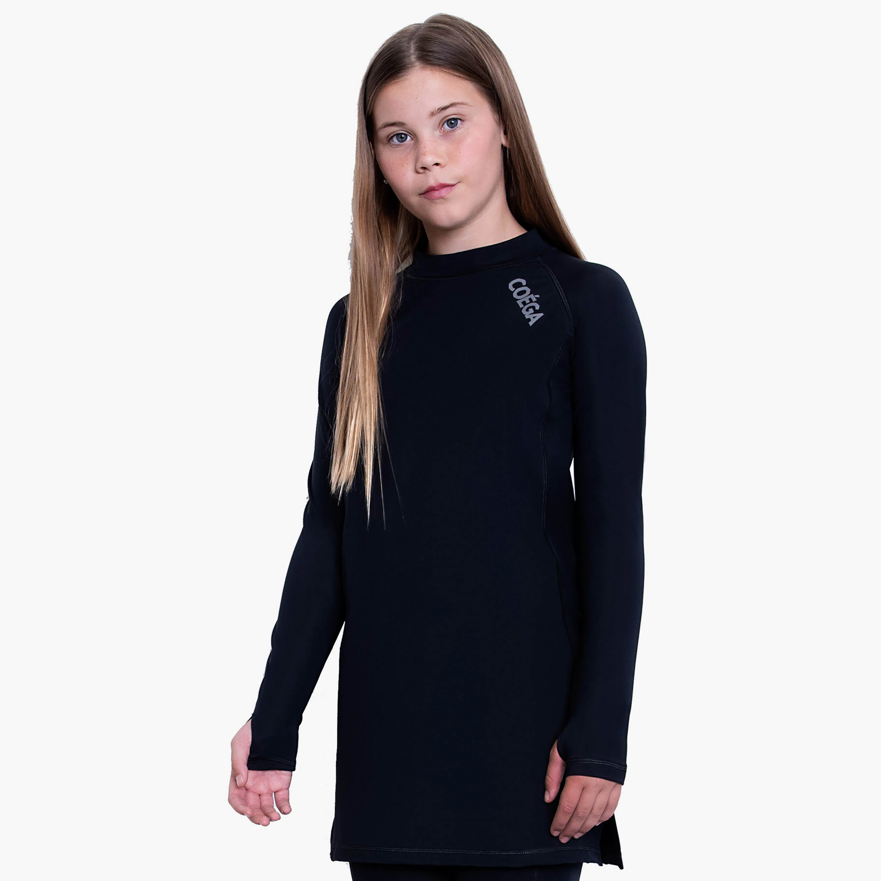 Coega Girls Youth Tunic, Black-sports-girls-clothing-swimwear-image-1