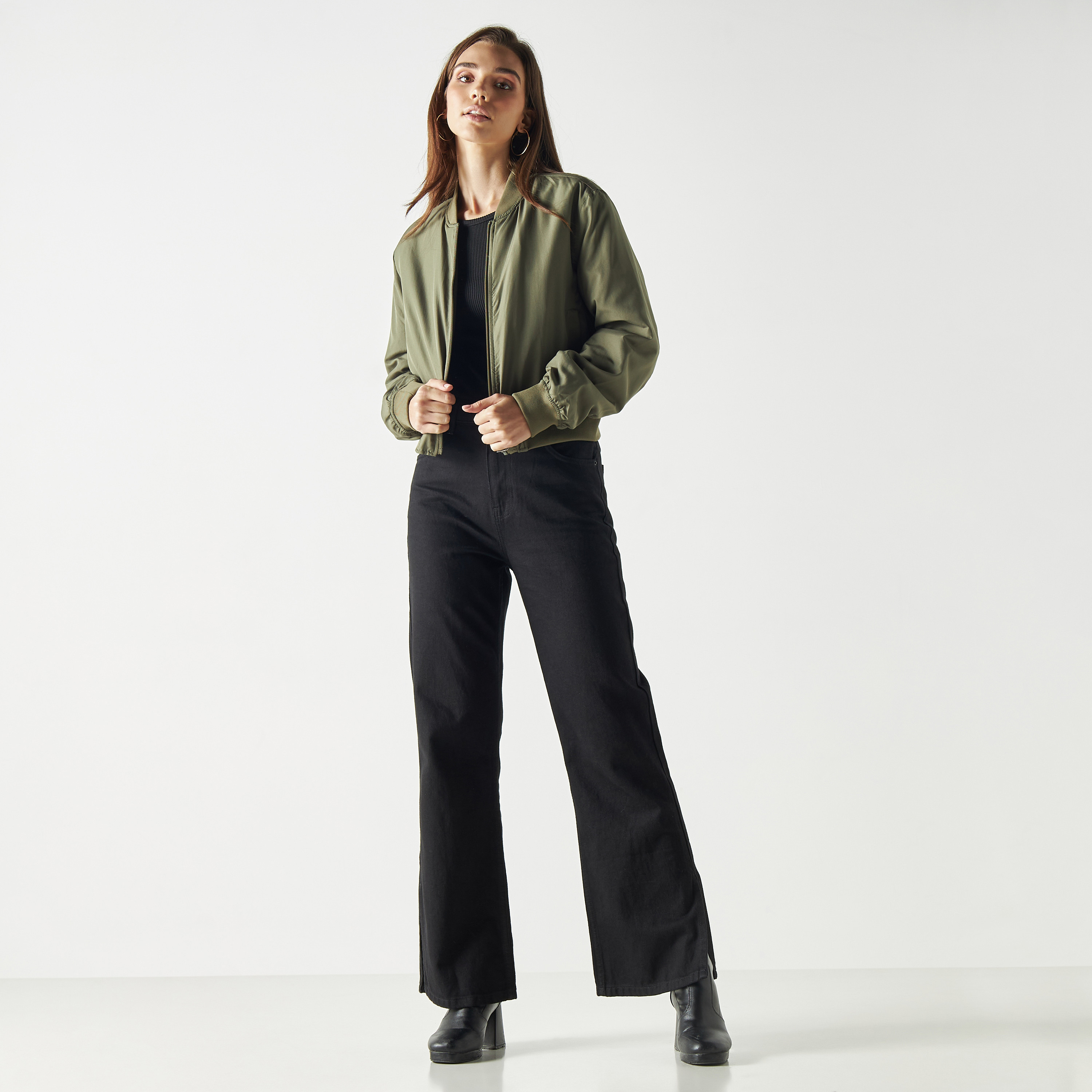 Only Plain Stand Collar Bomber Jacket-women-winterwear-coatsandjackets-jackets-image-6