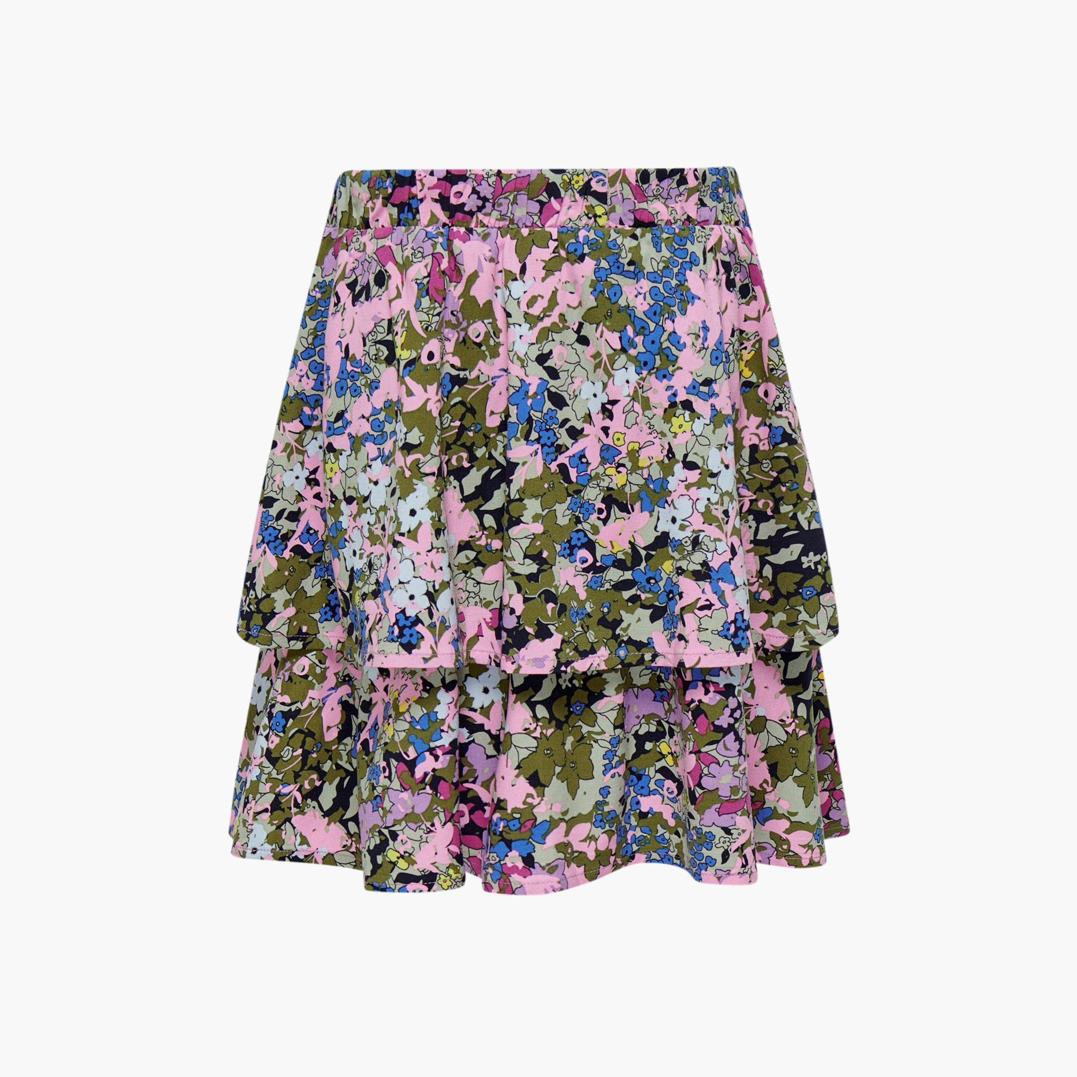 Kids Only All-Over Floral Print Layered Skirt-girls-clothing-bottoms-skirts-image-2