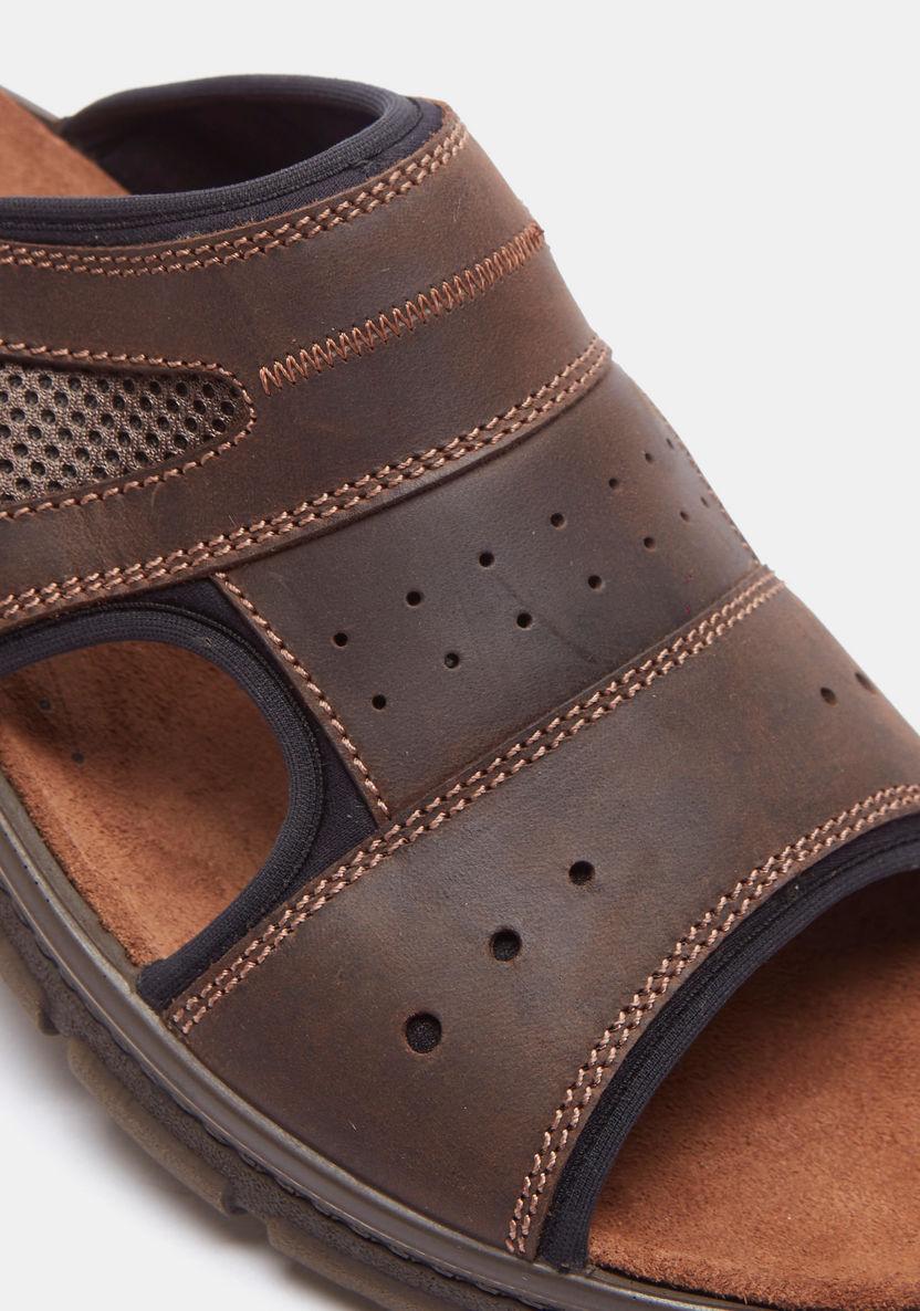 IMAC Men's Perforated Cross Strap Sandals-Men%27s Sandals-image-3
