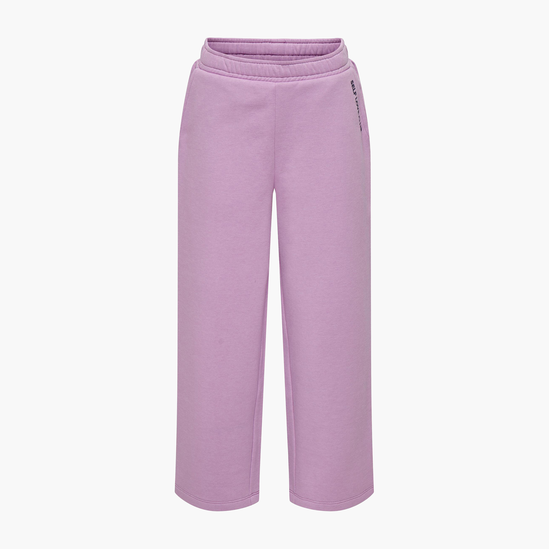 بنطلون سادة بخصر مطاطي من كيدز أونلي-girls-clothing-bottoms-trousers-image-2