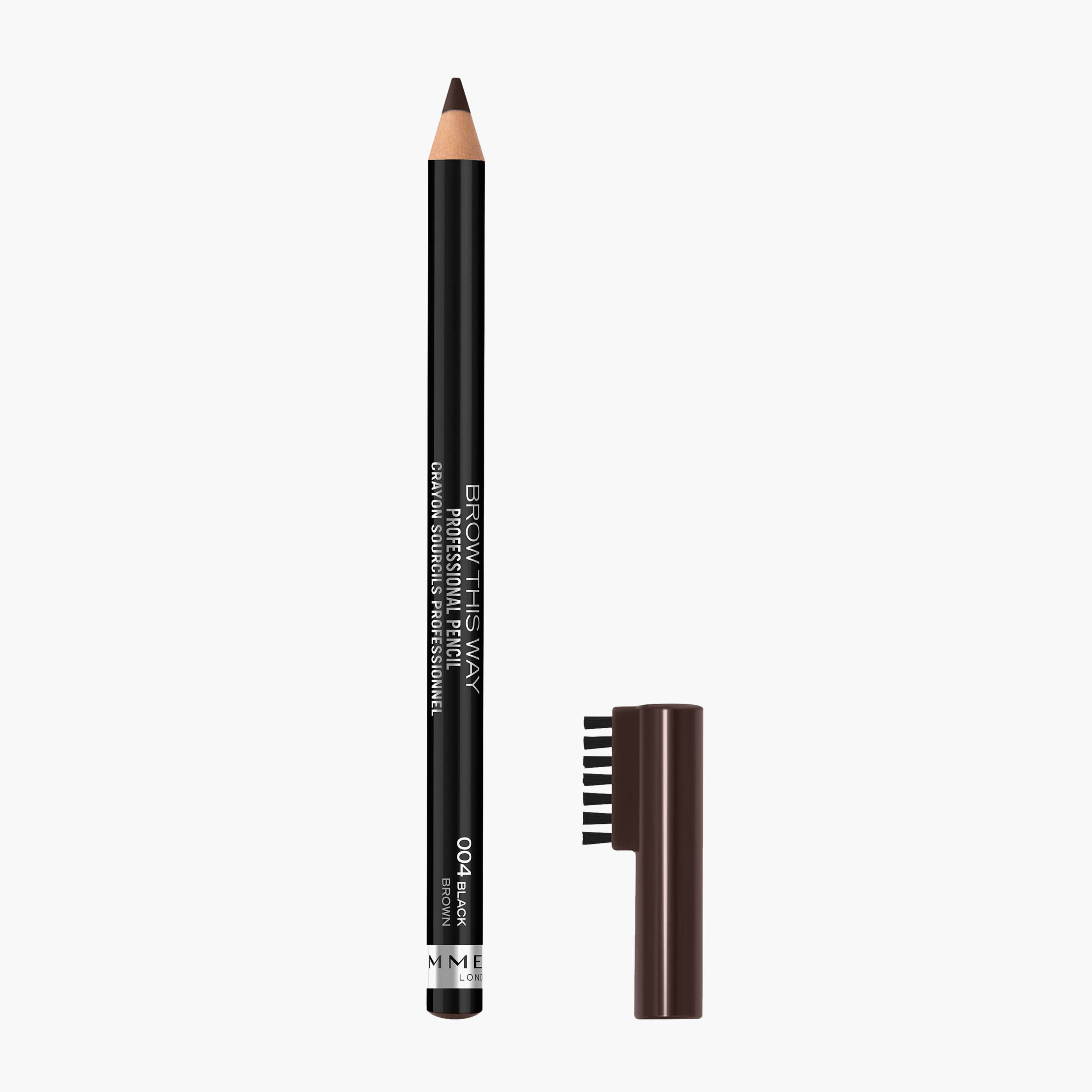 Rimmel eyebrow pencil deals dark brown swatch