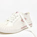 Lee Cooper Girls' Solid Sneakers with Lace-Up Closure and Zip Detail-Girl%27s Casual Shoes-thumbnailMobile-3