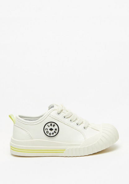 Lee Cooper Boys' Logo Embossed Sneakers with Lace-Up Closure-Boy%27s Sneakers-image-0
