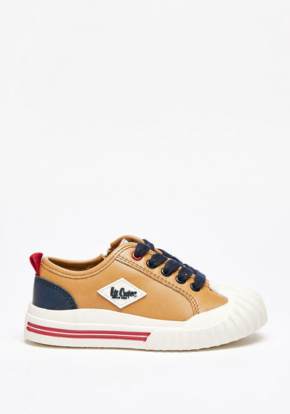 Lee Cooper Boys' Solid Sneakers with Lace-Up Closure-Boy%27s Casual Shoes-image-0