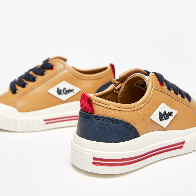 Lee Cooper Boys' Solid Sneakers with Lace-Up Closure