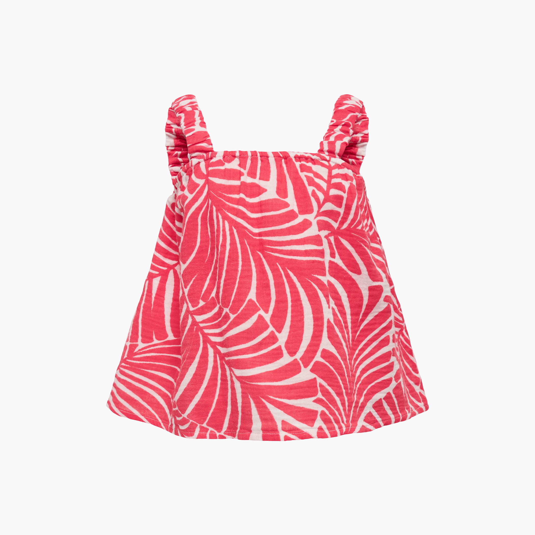 بلوزة دون أكمام بياقة مربعة وطبعات زهرية من كيدز أونلي-girls-clothing-blousesandshirts-image-1