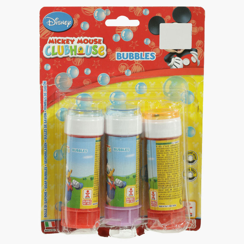 Mickey Mouse Clubhouse Soap Bubbles Toy - Set of 3-Novelties and Collectibles-image-0
