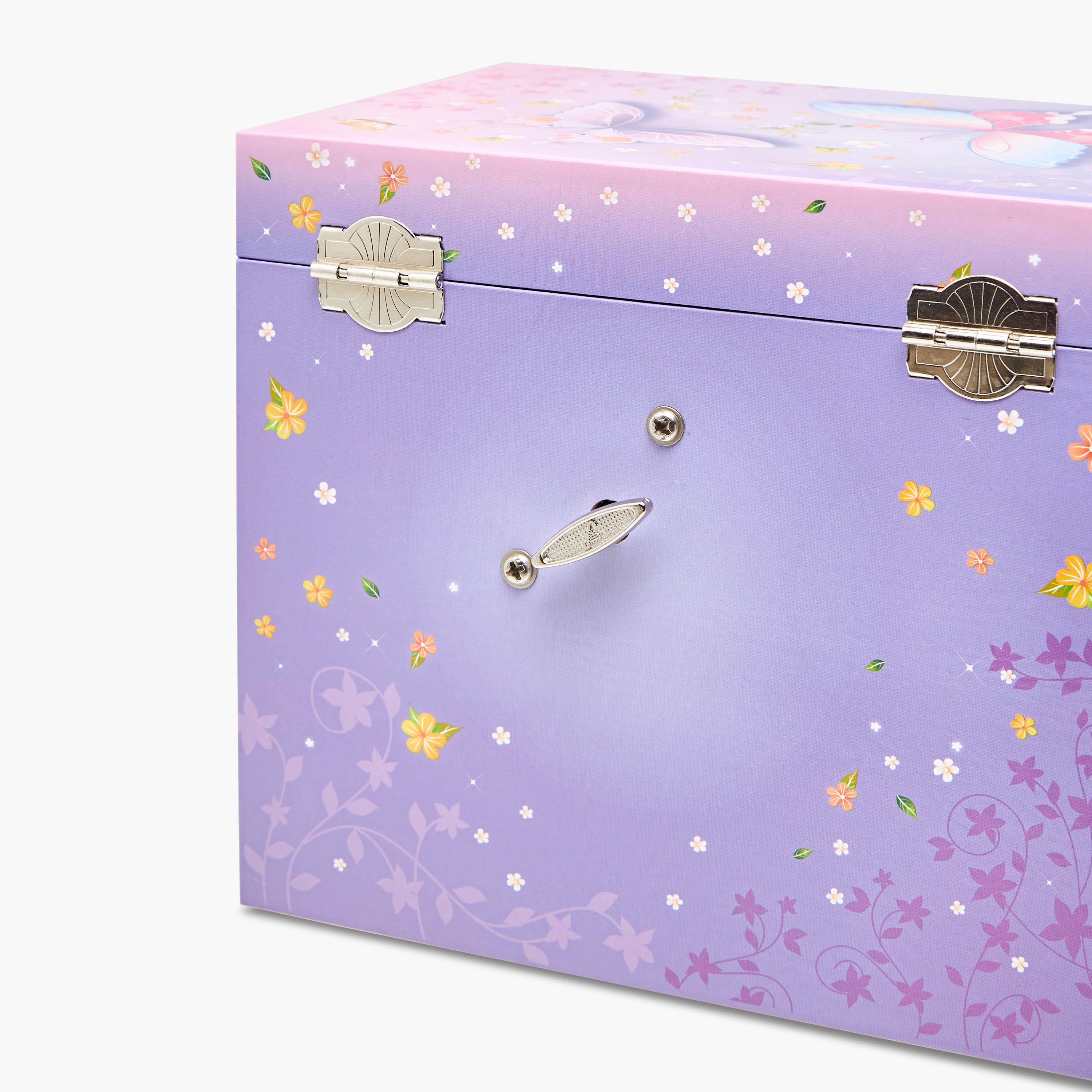 Butterfly Print 2-Drawer Musical Jewellery Box - 17x11x15 cms-women-watchesandjewellery-jewellery-storage-image-8