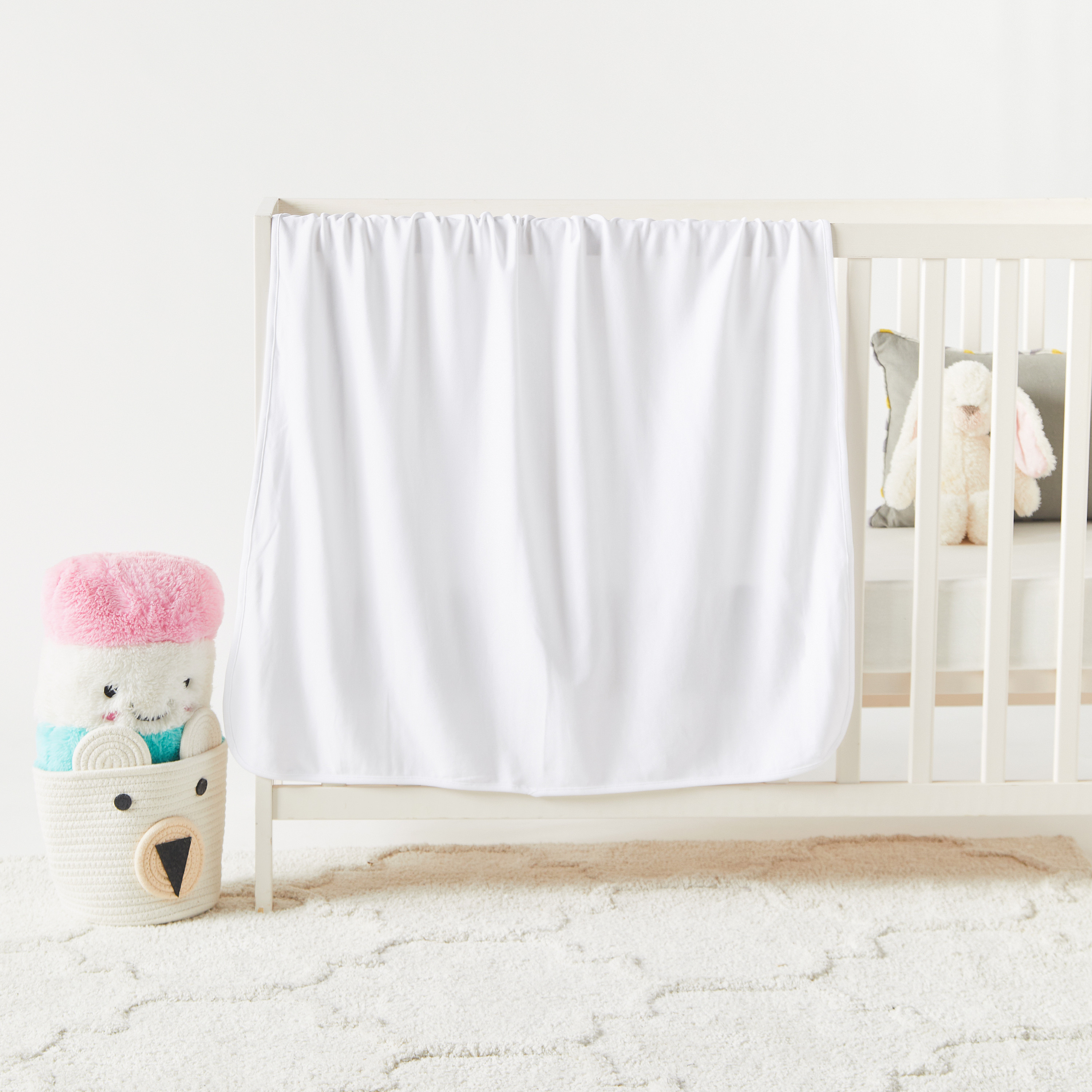Juniors Solid Receiving Blanket - 88x80 cm-baby-nursery-blanketsandswaddles-receivingblankets-image-6