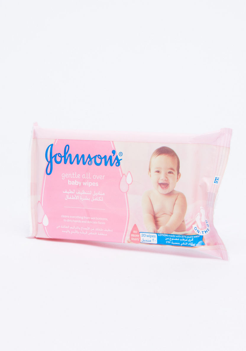 Johnson's Gentle All Over 20-Piece Baby Wipes-Baby Wipes-image-0