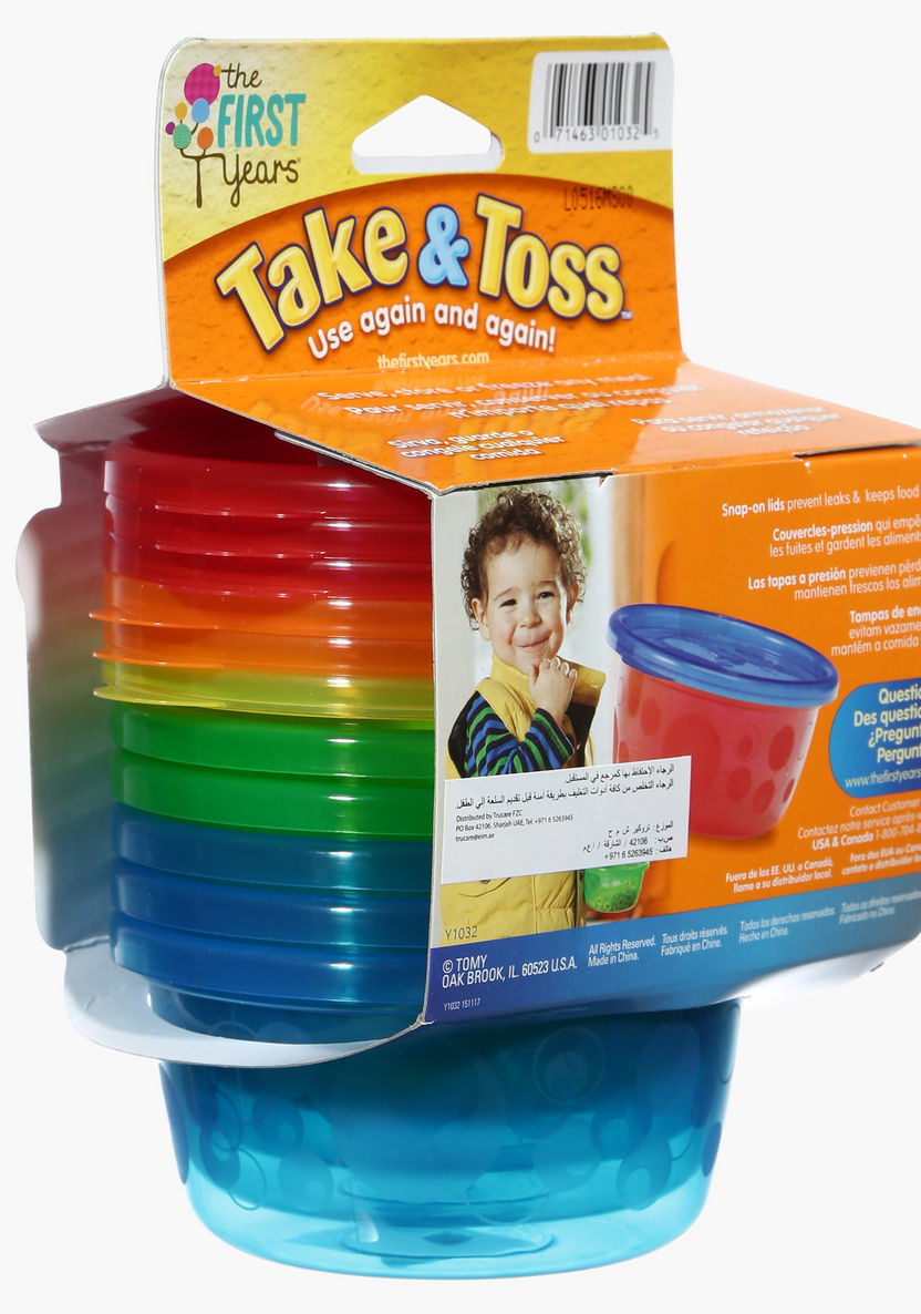 The First Years Take and Toss Bowl - Set of 6-Mealtime Essentials-image-4