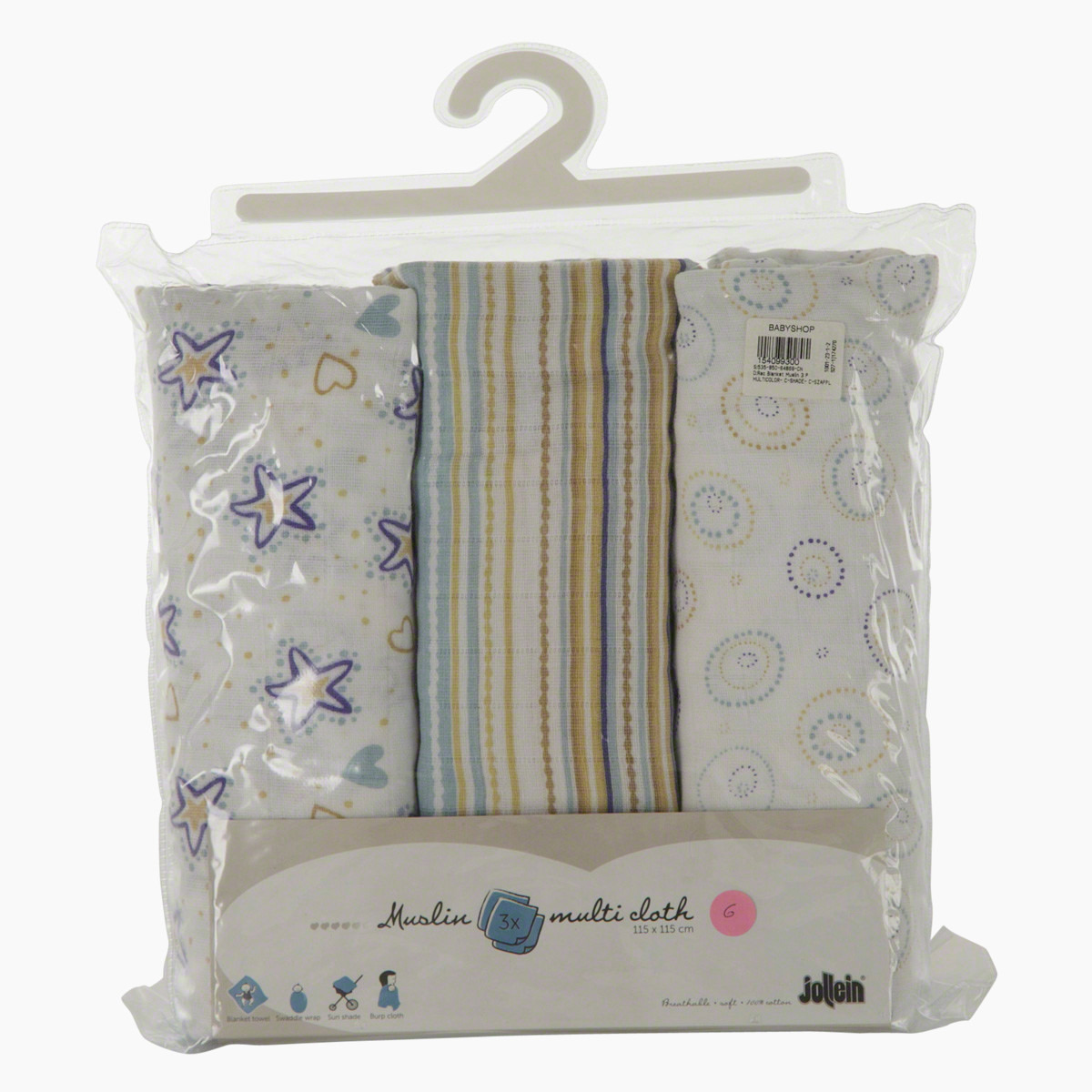 Jollein Blankets - Set of 3-baby-nursery-blanketsandswaddles-blanketsandquilts-image-2