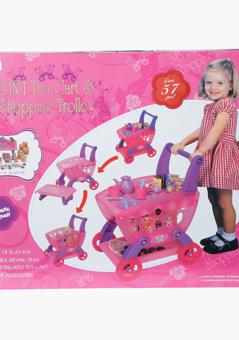 Juniors 3-in-1 Shopping Trolley Set-Role Play-image-6