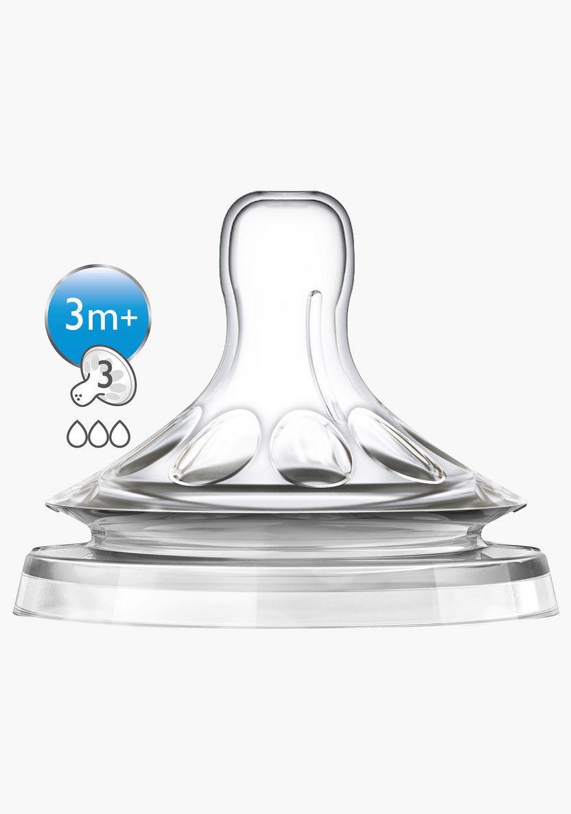 Philips Avent Natural Silicone Teats - Set of 2-Bottles and Teats-image-0