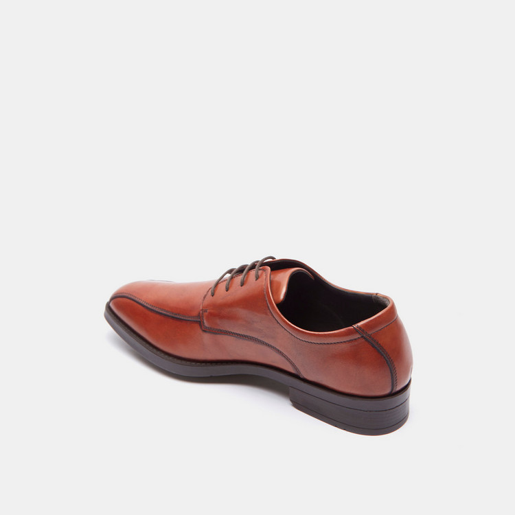IMAC Men's Solid Oxford Shoes with Lace-Up Closure