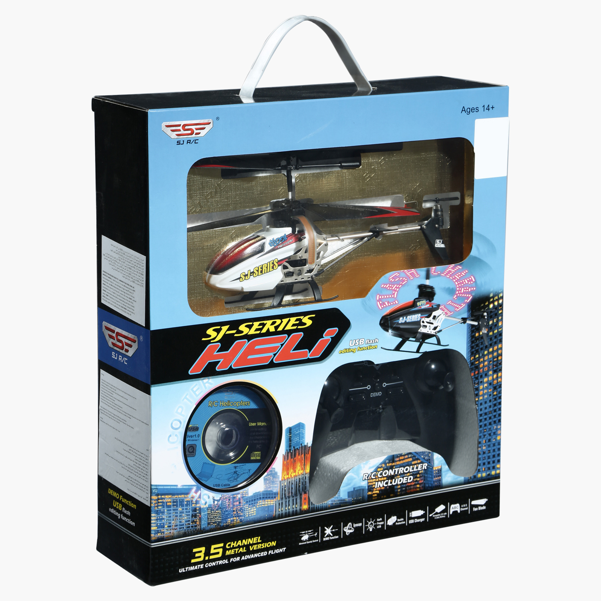 لعبة طائرة هليكوبتر بجهاز تحكم عن بعد مزودة بإضاءة إل إي دي-toys-playvehicles-helicoptersandaeroplanes-image-5