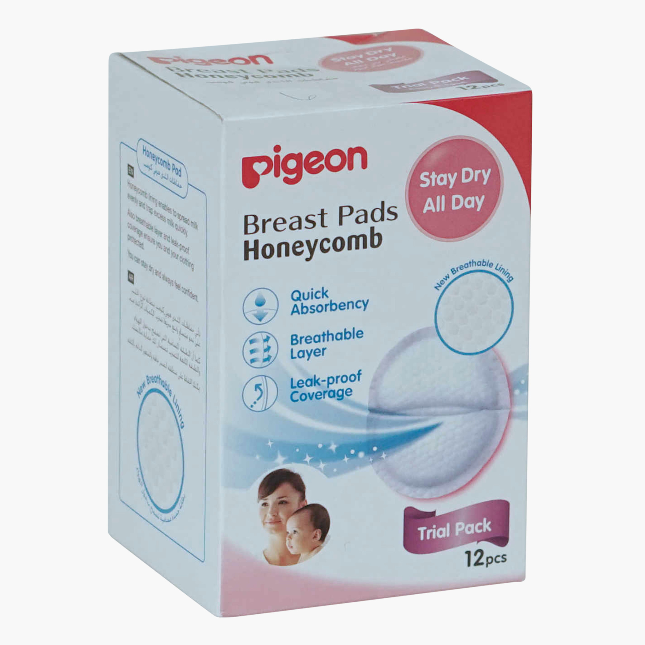 Pigeon Non-Slip 12-Piece Honeycomb Breast Pad Trial Pack-baby-feeding-breastfeedingandcare-image-3
