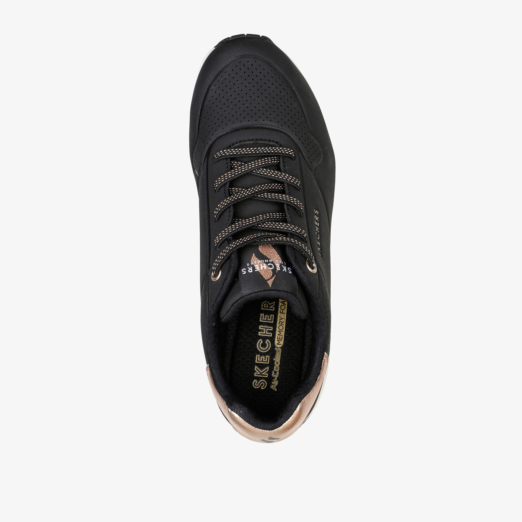 حذاء رياضي أونو برباط للنساء من سكتشرز - 155196-BLK-sports-women-shoes-image-2