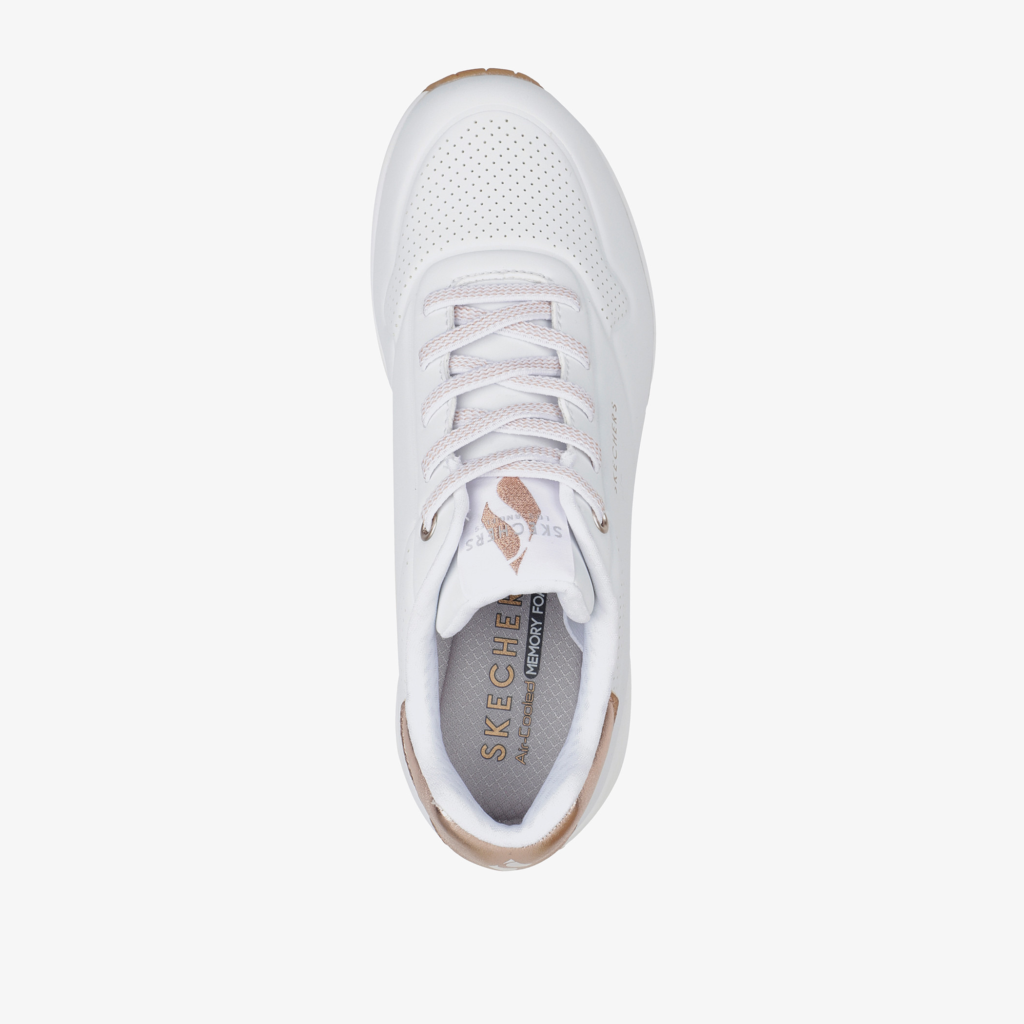 Skechers Women's UNO Lace-Up Sports Shoes - 155196-WHT-sports-women-shoes-image-2