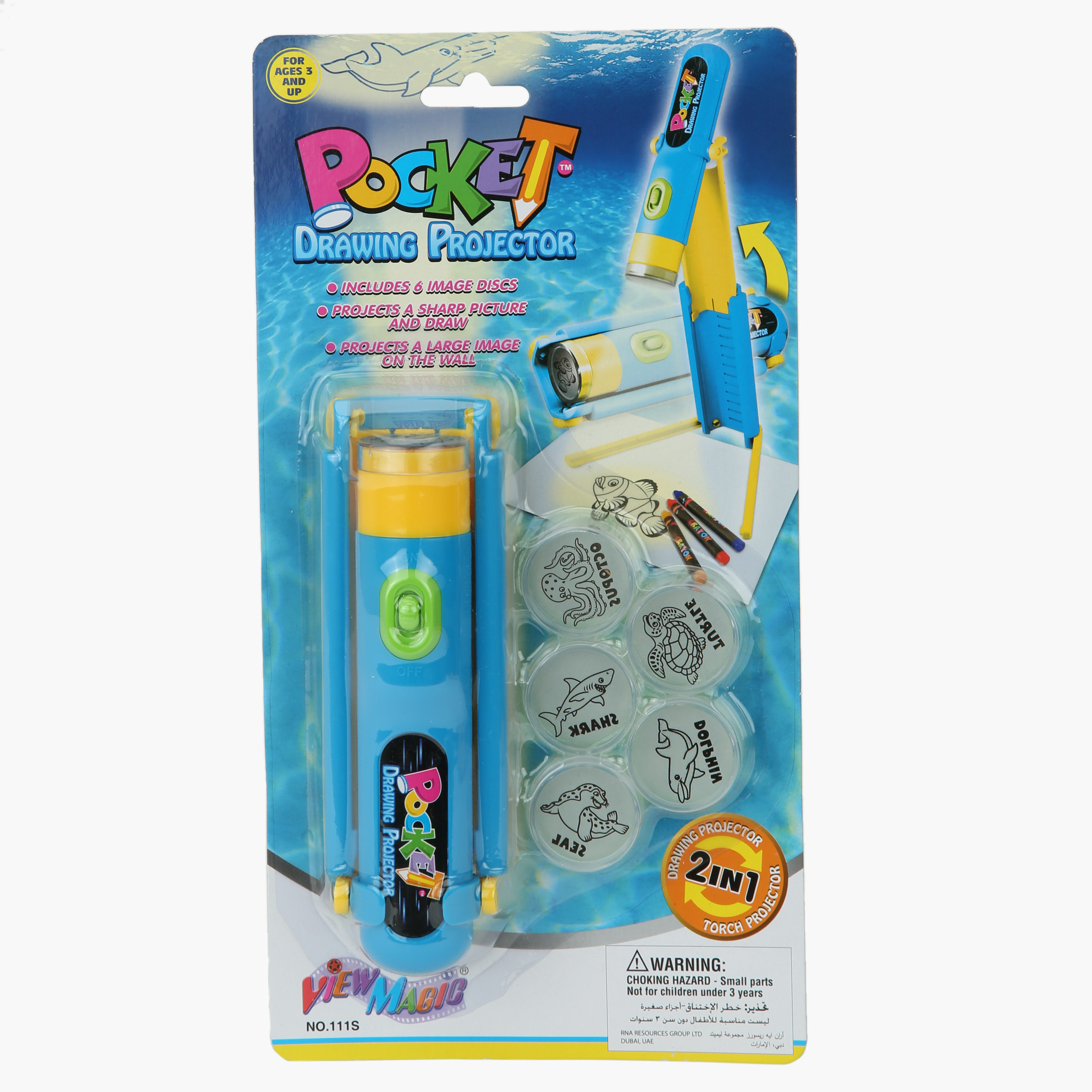 Sea Animal Pocket Drawing Projector-toys-educational-readingandwriting-image-1