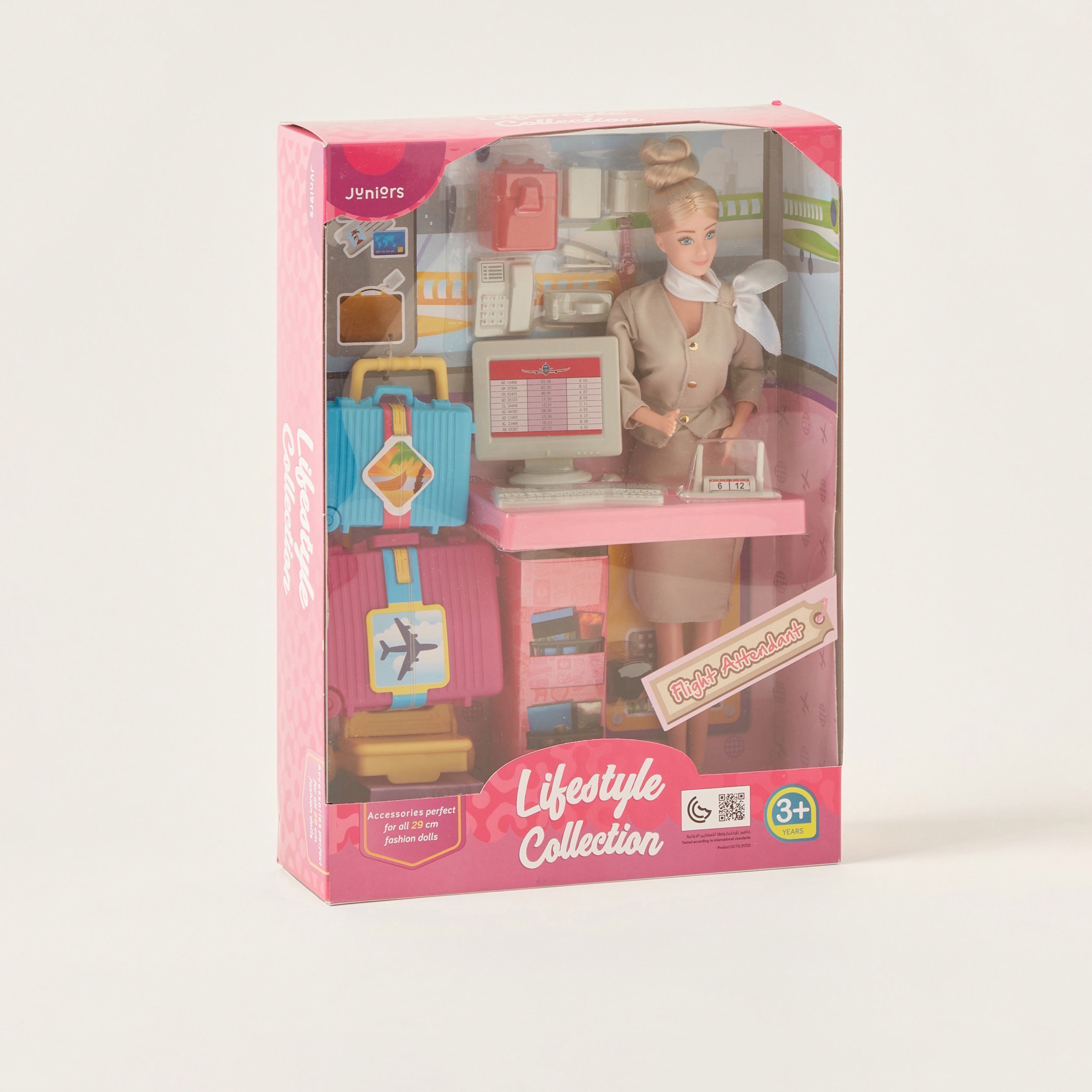 مجموعة ألعاب مضيفة الطيران من جونيورز-toys-dollsandplaysets-dollplaysets-image-5