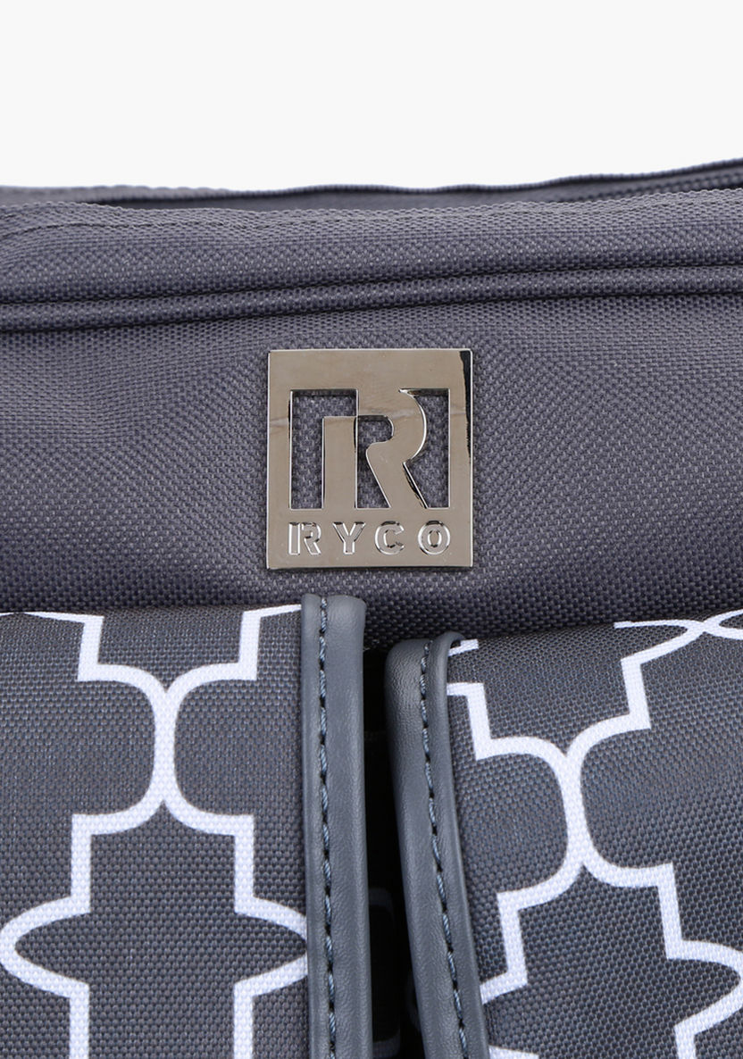 Ryco Printed Diaper Bag with Zip Closure-Diaper Bags-image-2