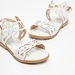 Kidy Cutwork Detail Sandals with Buckle Closure-Girl%27s Sandals-thumbnail-3