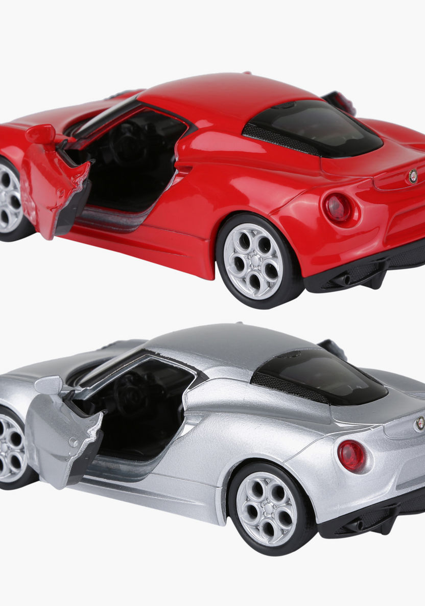 Welly Pull Back Twin Alfa Romeo 4C Car Pack-Scooters and Vehicles-image-3