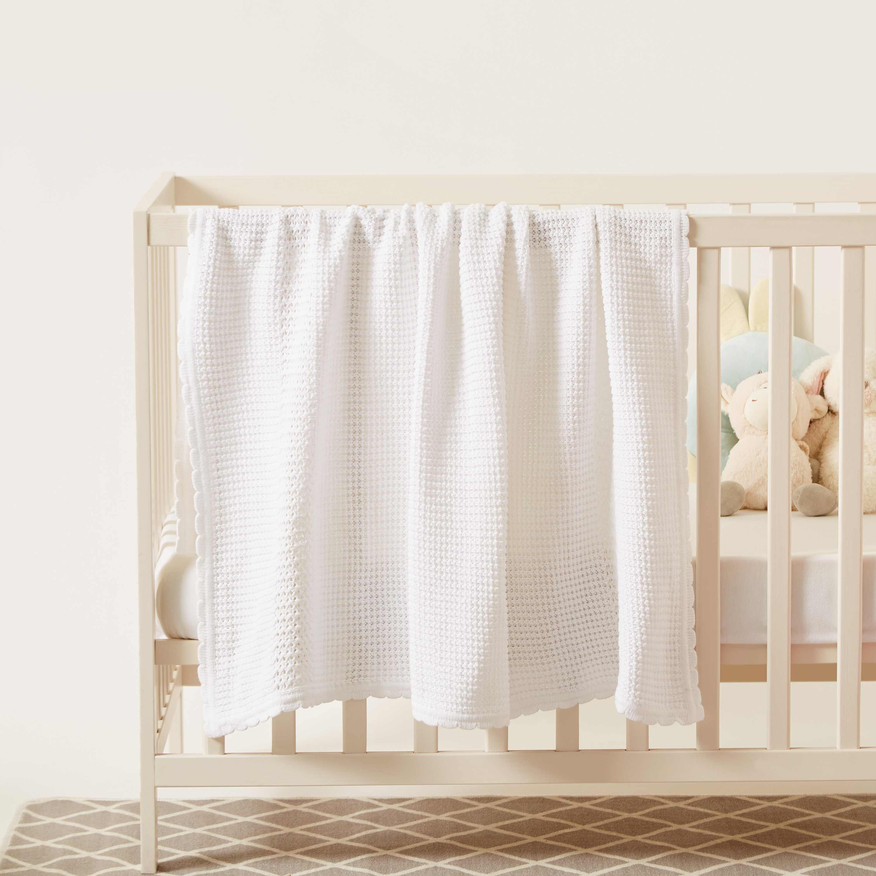 Juniors Knitted Cellular Blanket-baby-nursery-blanketsandswaddles-blanketsandquilts-image-1