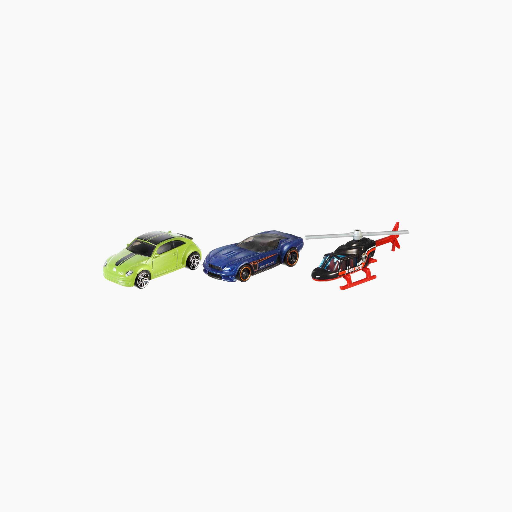 Hot Wheels 1:64 Scale Race Cars, Pick-Up Trucks, Rescue Vehicles, Hot Rods, 3-Pack (Styles May Vary)-toys-playvehicles-cars-image-7